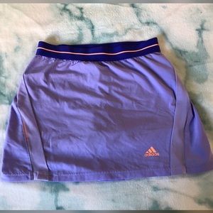 ADIDAS tennis skort purple and neon orange